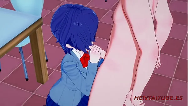 Tokyo Ghoul - Touka Kirishima Handjob, Blowjob and Fucked in a Table - Hentai 3D